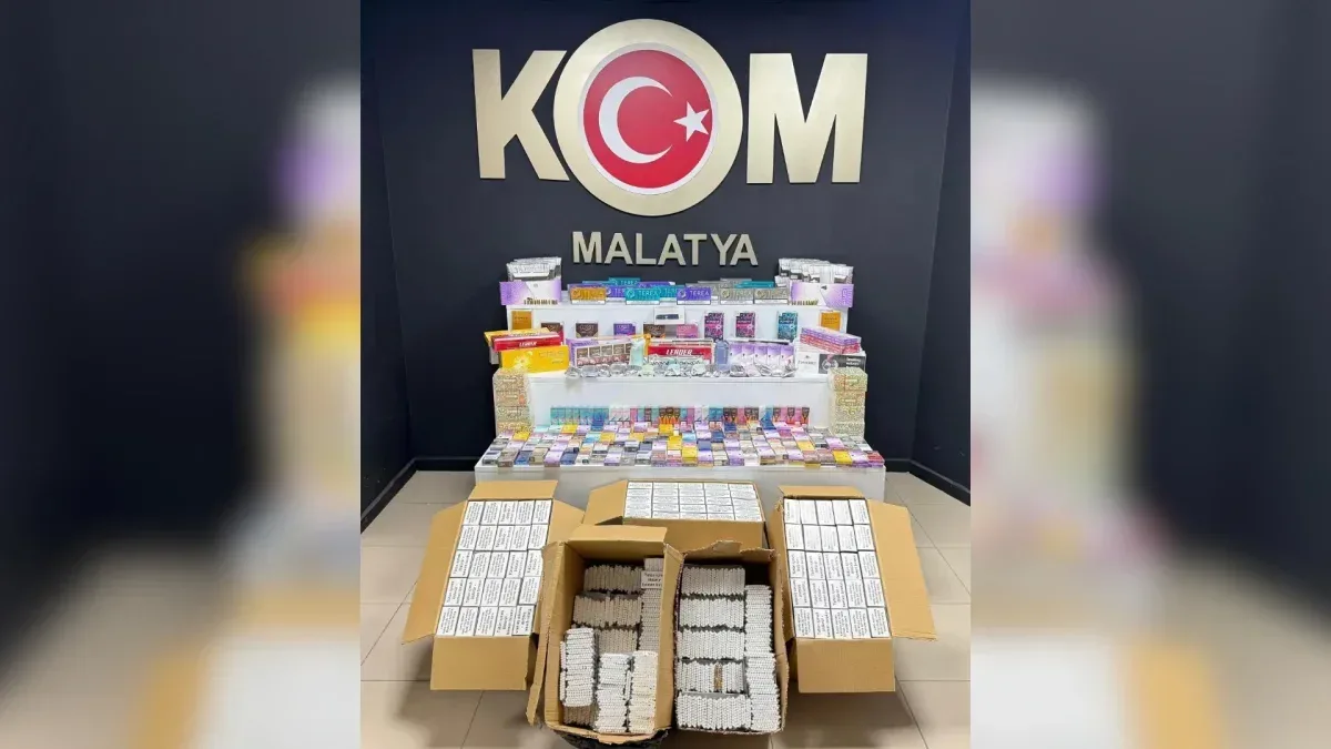 Malatya’da kaçakçılık operasyonu: 63 bin 900 makaron ele geçirildi