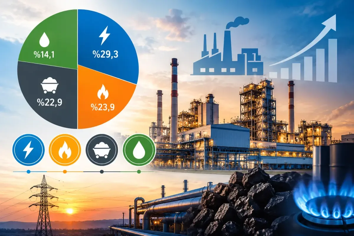 Sanayide enerji tüketiminin lideri elektrik oldu