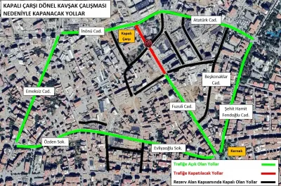 İnönü Caddesi’nden Fuzuli Caddesi’ne giriş kapanıyor