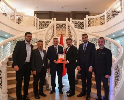 İTO heyetinden AKK Başkanı Yılmaz’a tebrik ziyareti