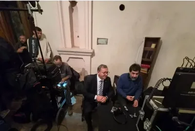 Kars’ta devam eden film çekimlerine valilikten ziyaret