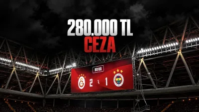 Galatasaray’a Fenerbahçe’nin 3 yıldızlı logosu nedeniyle 280 bin lira ceza